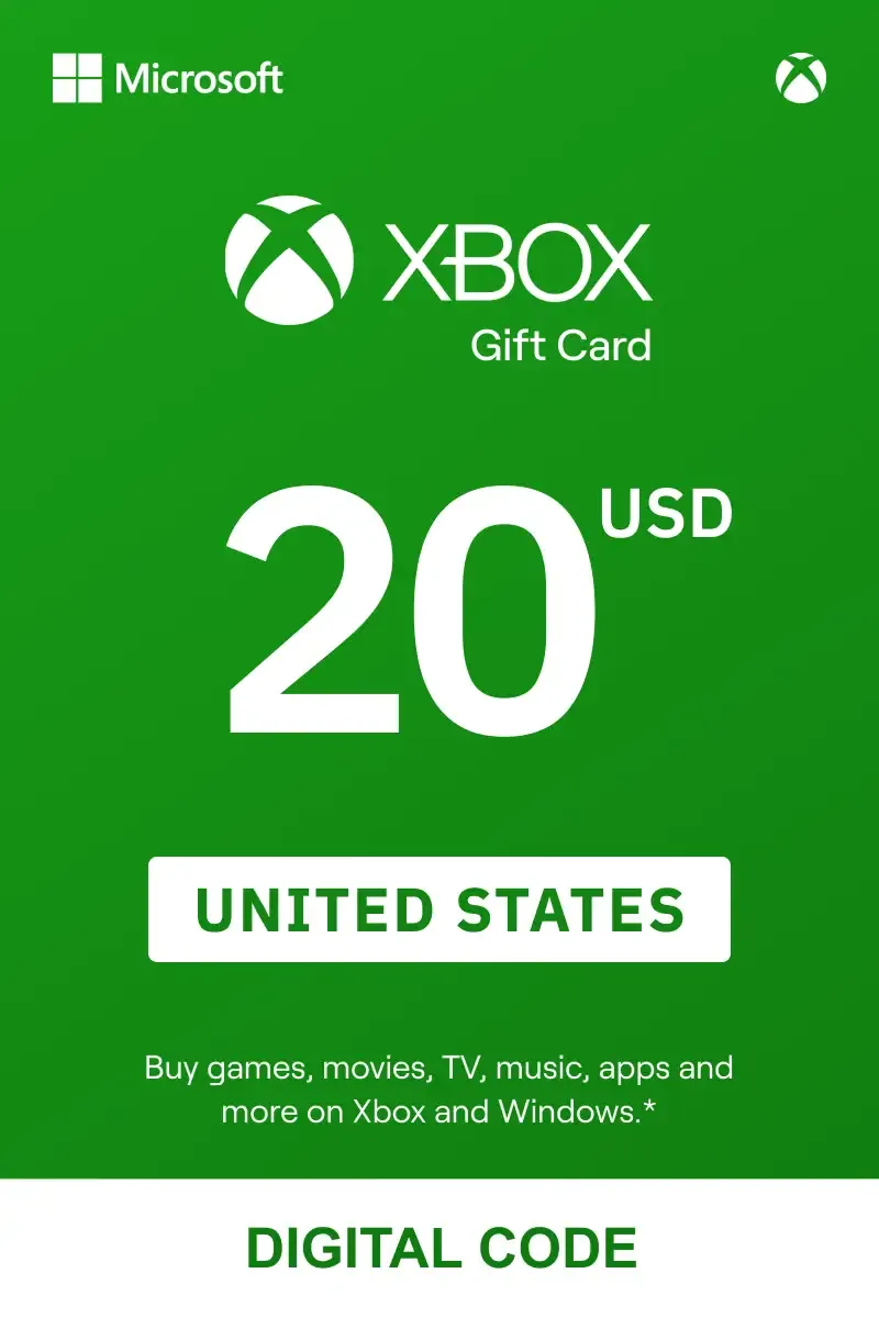 Xbox Gift Card 20$