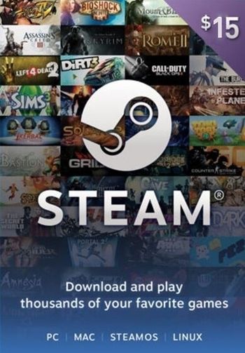 Steam Gift Card 15$