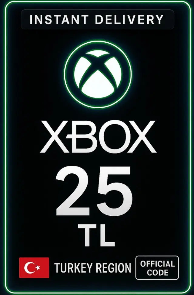 Xbox 25 TL Hediye Kartı ( Türkiye )