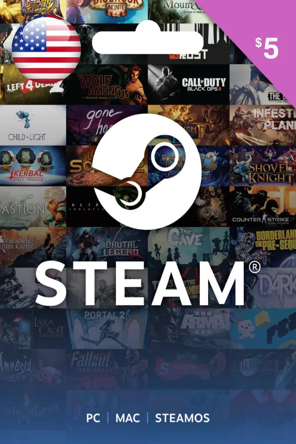Steam Gift Card 5$